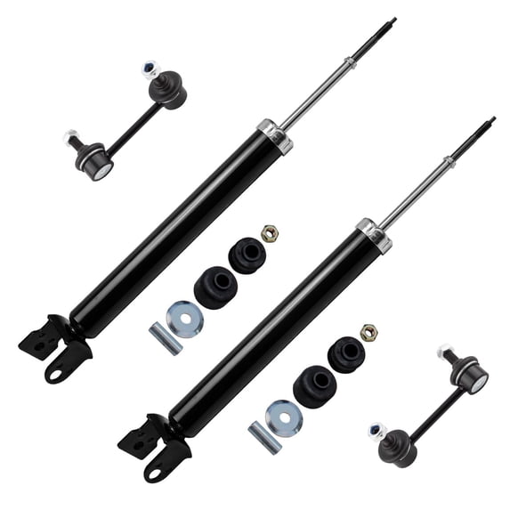 Detroit Axle - Rear Shock Absorbers Kit for 2009-2014 Nissan Maxima, 2 Shock Absorbers Pair Set, 2 Sway Bar Links 2010 2011 2012 2013 Replacement