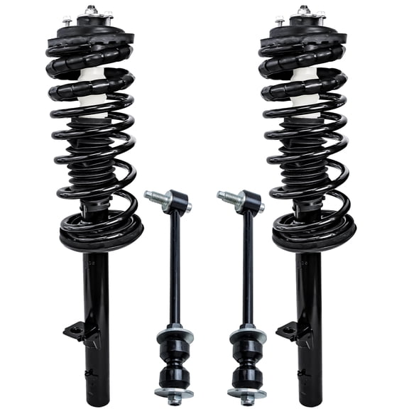 Detroit Axle - Rear Strut w/Coil Spring Sway Bars Replacement for 1993-1997 Concorde LHS Intrepid Dodge Intrepid Eagle Vision