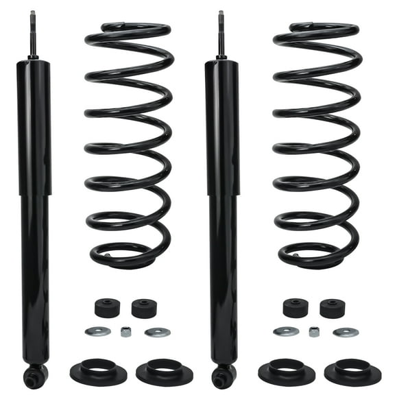 Detroit Axle - Rear Struts for 2003-2011 Ford Crown Victoria Lincoln Town Car Grand Marquis Complete 2 Struts w/Coil Spring 2004 2005 2006 2007 2008 2009 2010 Replacement Ready Struts Assembly