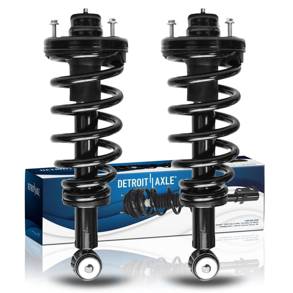 Detroit Axle - 2 Rear Struts for 2007-2017 Ford Expedition Lincoln Navigator [w/o Electronic Suspension] Driver or Passenger Side Complete Strut & Spring Assembly