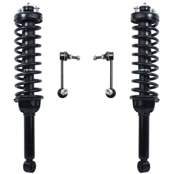 Detroit Axle - Rear Struts Kit for 1997-2001 Honda CR-V 1998 1999 2000 Struts w/Coil Springs Stabilizer Sway Bar Links Replacement