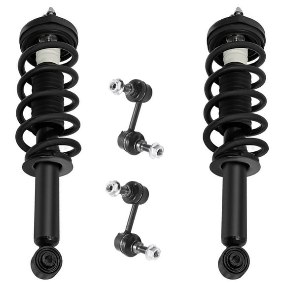 Detroit Axle - Rear Struts Sway Bars for 2011-2018 Dodge Journey, 2012 2013 2014 2015 2016 2017 Struts with Coil Spring Assembly Sway Bar End Links Replacement Suspension Kit