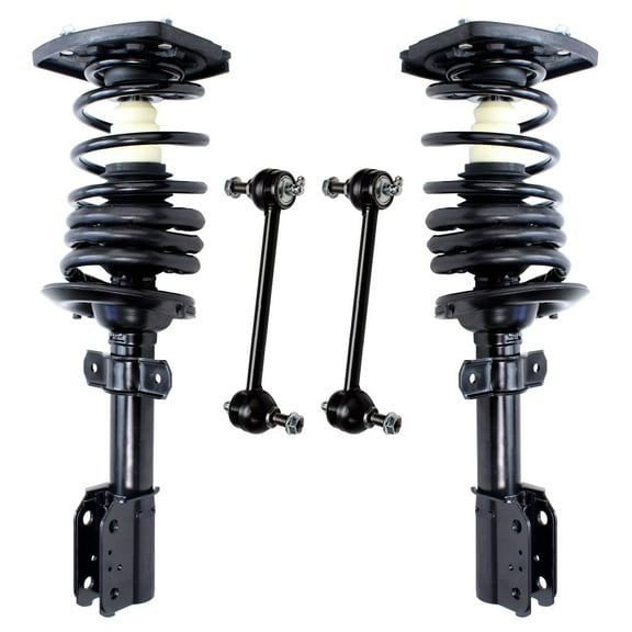 Detroit Axle - Rear Struts Sway Bars for Chevy Impala Monte Carlo Pontiac Grand Prix Buick LaCrosse Allure Complete 2 Struts w/Coil Springs 2 Rear Sway Bars Replacement Struts