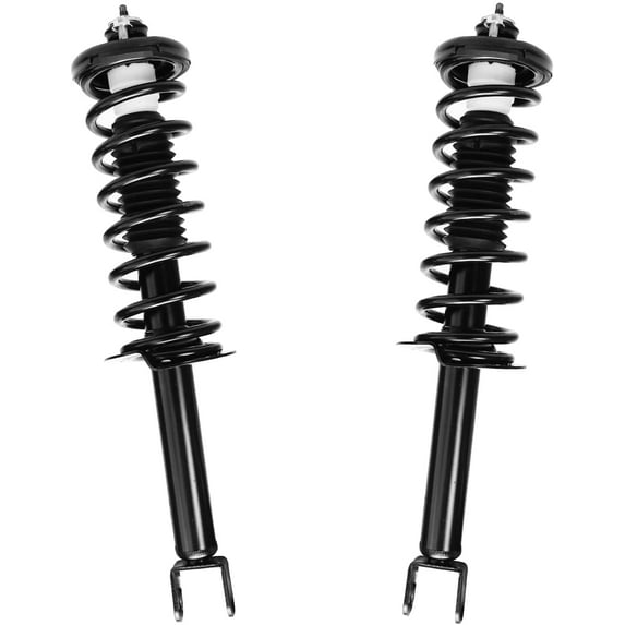 Detroit Axle - Rear Struts for 2008-2012 Honda Accord Complete 2 Struts w/Coil Spring 2009 2010 2011 Replacement Quick Install Ready Struts Assembly