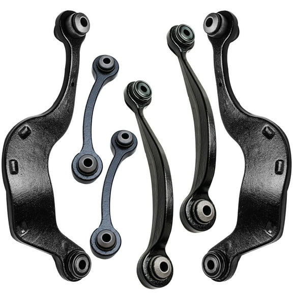 Detroit Axle - Rear Upper 6pc Suspension Kit for GMC Acadia Buick Enclave Chevy Traverse Saturn Outlook 2007-2017, 2 Upper Control Arms 2 Upper Rearward Control Arms 2 Upper Forward Control Arms