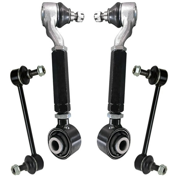 Detroit Axle - Rear Upper Control Arms for 2009-2015 Honda Pilot, 2007-2013 Acura MDX, 2 Upper Control Arms with w/Ball Joints, 2 Sway Bar Links Replacement