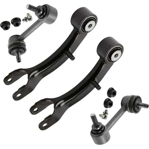 Detroit Axle - Rear Upper Control Arms + Sway Bar End Links Kit Replacement for 2015 2016 2017 Chrysler 200 - 4pc Set