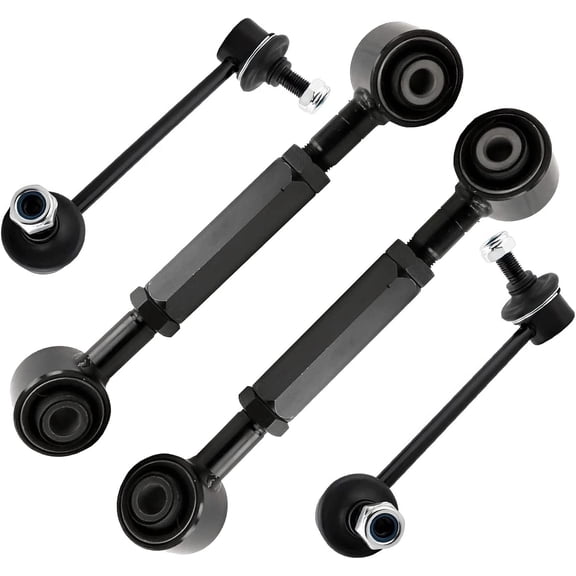 Detroit Axle - Rear Upper Forward Control Arms Assembly Sway Bars for Honda Accord Acura TL TLX TSX - 4pc Set