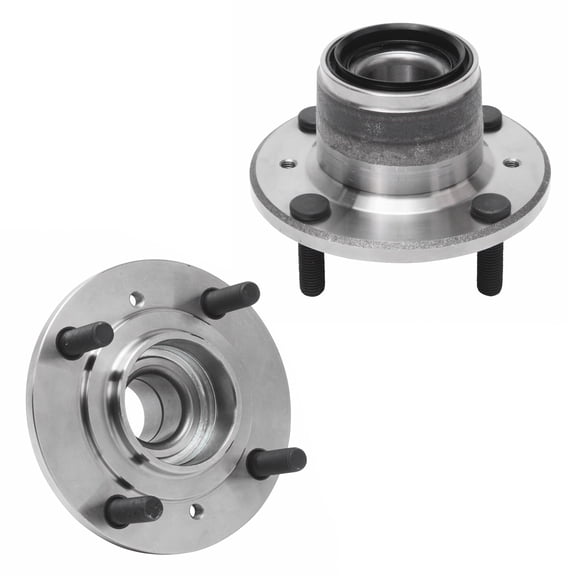 Detroit Axle - Rear Wheel Bearing & Hub Assembly Replacement for Mitsubishi Galant Dodge Eagle 2000 GTX (Non-ABS Models) - 2pc Set