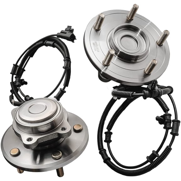 Detroit Axle - Rear Wheel Bearing Hubs Set for 2008-2011 Dodge Grand Caravan Chrysler Town & Country, 2009-2011 Volkswagen Routan