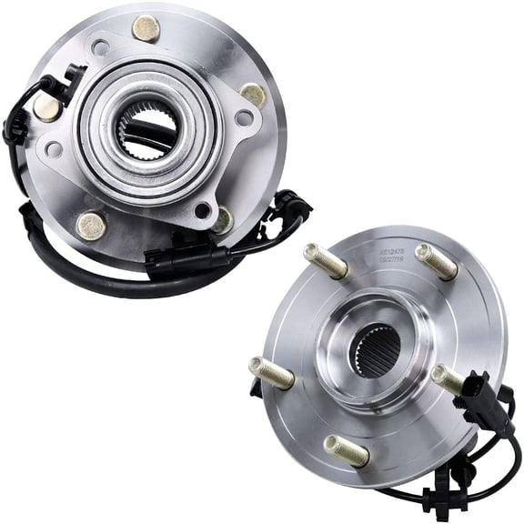 Detroit Axle - Pair Rear Wheel Bearing Hubs Assembly for 2009-2020 Dodge Journey [5 Lugs w/ABS]
