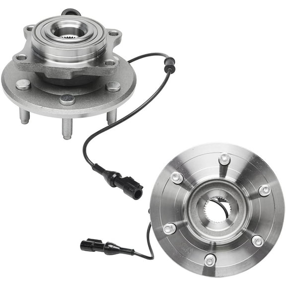 Detroit Axle - Rear Wheel Bearing Hubs for Ford Expedition Lincoln Navigator 2003-2006, Replacement 2004 2005 Expedition Navigator Wheel Bearing and Hubs Set, Pair Hubs