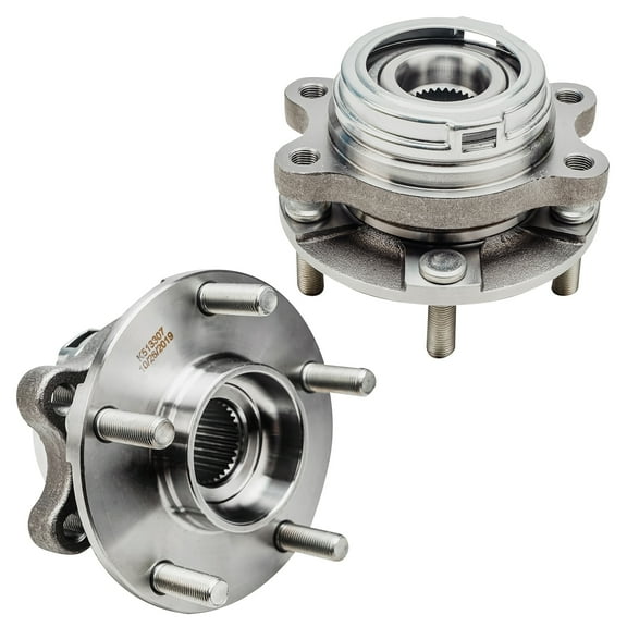 Detroit Axle - Rear Wheel Bearing Hubs for Jeep Grand Cherokee Commander w/ABS, 2005-2010 Grand Cherokee 2006-2010 Commander, 2007 2008 2009 Replacement Wheel Bearing and Hubs Assembly