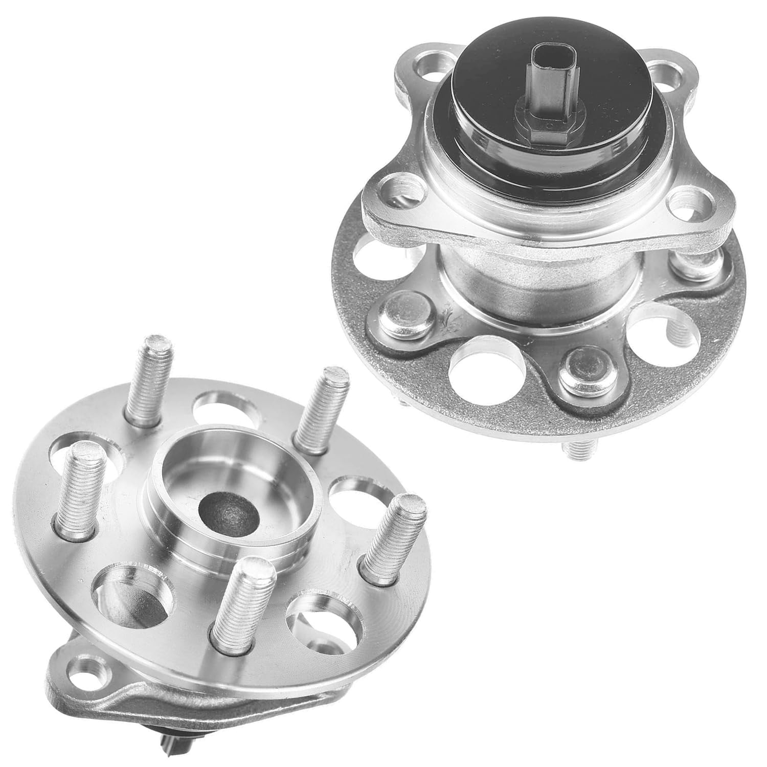 Detroit Axle - Rear Wheel Bearing Hubs for 2010-2015 Toyota Prius Plug-in, 2011 2012 2013 2014 Wheel Bearing and Hubs Assembly Replacement