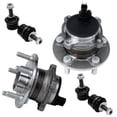 thumbnail image 1 of Detroit Axle - 4pc Rear Wheel Bearing Hubs Kit for 2007-2013 Volvo C30, 2006-2013 C70, 2005-2011 S40 V50, 2 Wheel Bearing Hubs Assembly 2 Stabilizer Sway Bar End Links Replacement, 1 of 7
