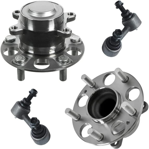 Detroit Axle - Rear Wheel Hubs and Bearings Assembly Sway Bar Links Replacement for 2013 2014 2015 Honda Civic Acura ILX - 4pc Set