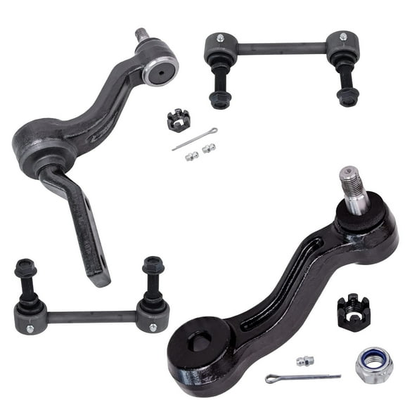 Detroit Axle Replacement for 1988-1992 Chevrolet K1500, K2500, K3500/ 1992 K1500 K2500 Suburban 4WD Models Front Sway Bar Links, Steering Idler & Pitman Arm - 4pc Set