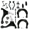 thumbnail image 1 of Detroit Axle - Replacement for 2006 2007 2008 Hyundai Sonata Front Upper Lower Control Arms, Wheel Bearing Assembly Inner Outer Tie Rods Sway Bar Links - 16pc Set, 1 of 10