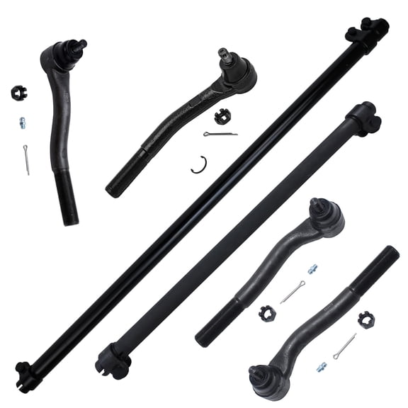 Detroit Axle - Front Tie Rods kit for 1999-2004 Jeep Grand Cherokee, Steering Tie Rod Adjusting Sleeve Tie Rod End Links Replacement