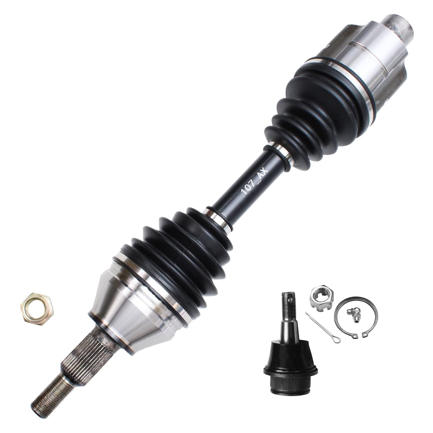 Detroit Axle Replacement for Dodge 4WD Ram 1500 Front CV Axle + Lower