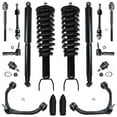 thumbnail image 1 of Detroit Axle - 16pc 2WD Front Suspension Kit for 2005-2009 Dodge Dakota Mitsubishi Raider 2006 2007 2008 Struts Upper Control Arms Lower Ball Joints Sway Bars Tie Rods Rear Shock Absorbers, 1 of 7