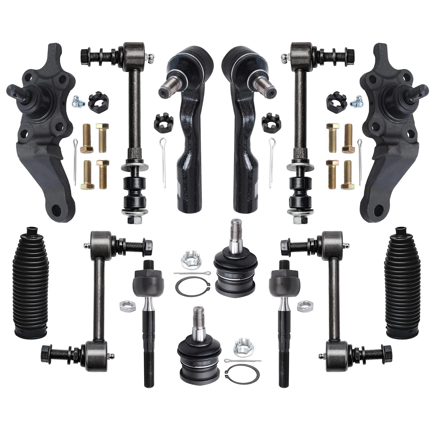Detroit Axle - Front 14pc Suspension Kit for 2001-2002 Toyota Sequoia ...