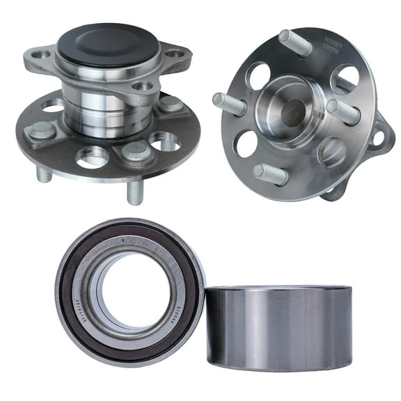 Detroit Axle Replacement for 2006 - 2007 Toyota Yaris Front Wheel Bearing & Rear Wheel Hub Bearing Assembly - 4pc Set