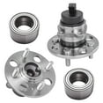 thumbnail image 1 of Detroit Axle - Replacement for 2006-2011 Kia Rio Rio5 Hyundai Accent Front Bearing + Rear Wheel Hub Bearing Assembly - 4 Lugs with ABS - 4pc Set, 1 of 7