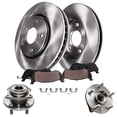 thumbnail image 1 of Detroit Axle Replacement for Dodge Avenger Chrysler 200 Sebring 294mm Front Disc Rotors w/Ceramic Brake Pads + Wheel Hub & Bearing Assembly - 6pc, 1 of 8