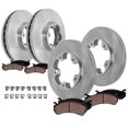 thumbnail image 1 of Detroit Axle - 8pc Brake Kit for Ford Transit-150 Transit-250 Transit-350, Disc Brake Rotors Ceramic Brake Pads Replacement : 12.13" inch Front and Rear Rotors, 1 of 7