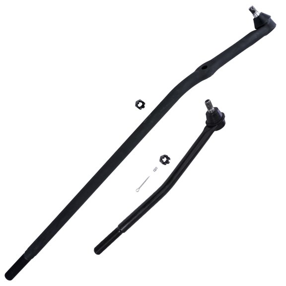 Detroit Axle - SRW Front Inner Tie Rod Links for Ford E-250 E-350 E-450 Econoline Super Duty Club Wagon 2 Inner Tie Rod Drag Links Replacement