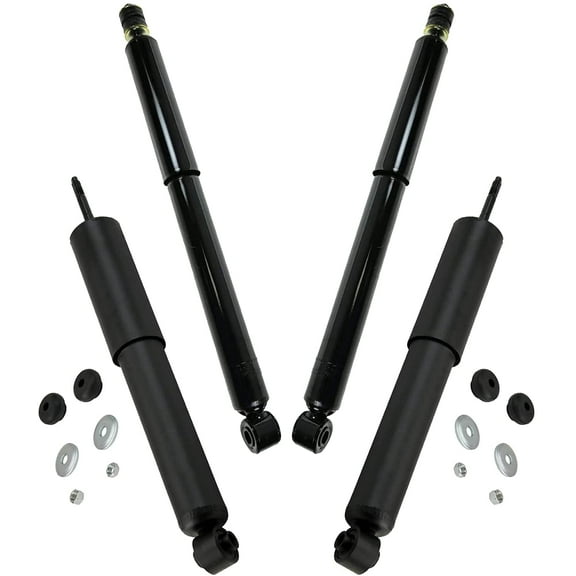 Detroit Axle - Shock Absorbers for Ford E-150 E-250 E350 Econoline Club Wagon E-450 Econoline Super Duty Replacement Shock Absorbers Front Rear