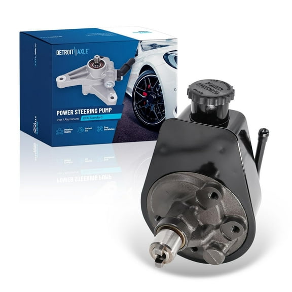 Detroit Axle - Steering Pump for 1997-2002 Dodge Ram 2500 3500 [DIESEL] 1998 1999 2000 2001 Power Steering Pump with Reservoir Replacement