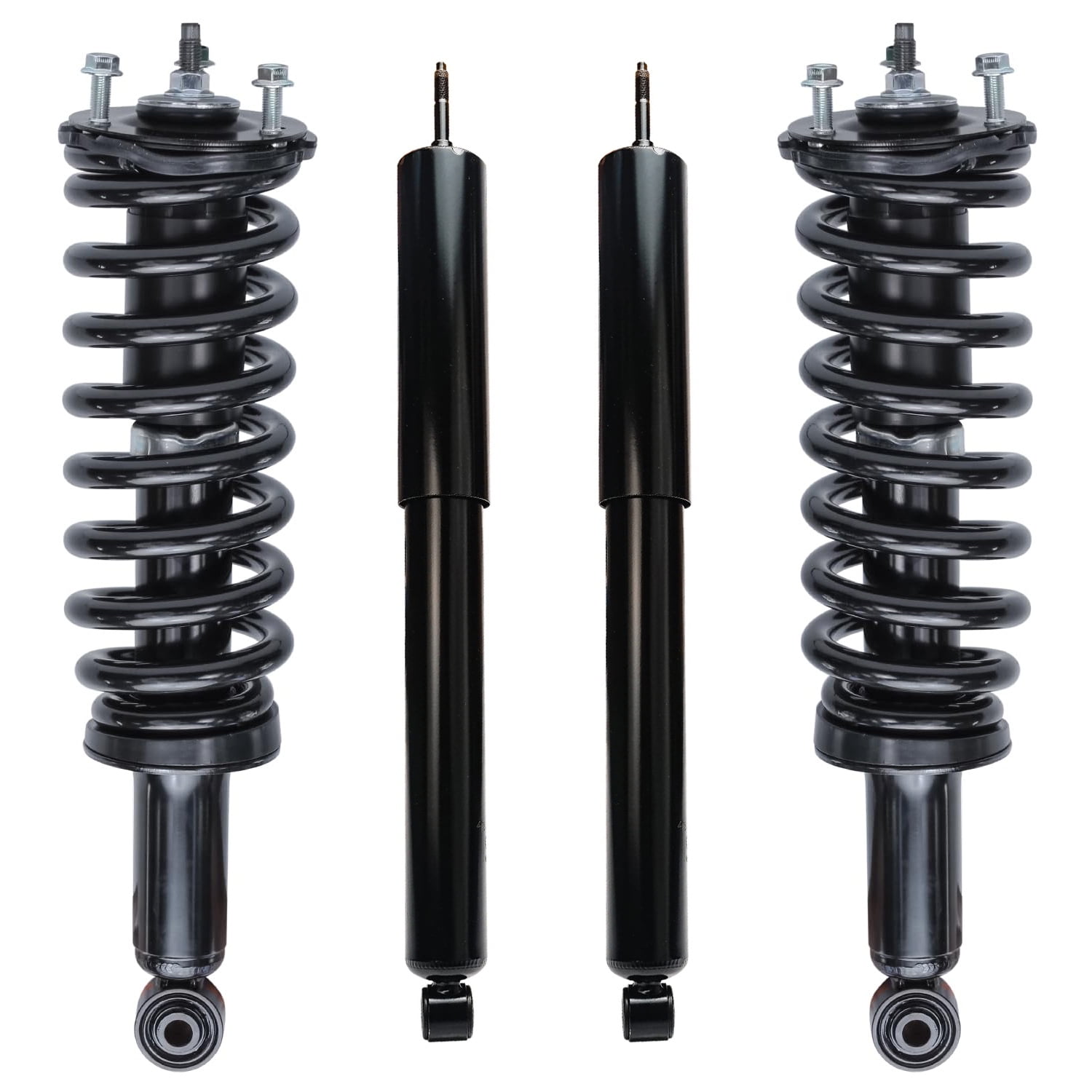 Detroit Axle - Strut Shock kits for 4WD 2000 2001 2002 2003 2004 2005 2006 Toyota Tundra Complete 2 Front Struts w/Coil Spring 2 Rear Shock Absorbers 2001-2005 Replacement Ready Struts Assembly