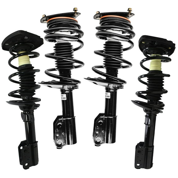 Detroit Axle - Struts for 2004-2013 Chevrolet Impala Monte Carlo 2005-2009 Buick LaCrosse [17" Wheels Exc Air & Electric Assist] Complete Front Rear Struts with Coil Spring Replacement Ready