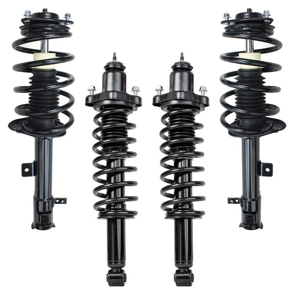 Detroit Axle - Struts for 2007-2012 Dodge Caliber Complete 4 Front & Rear Struts w/Coil Spring 2008 2009 2010 2011 Replacement Quick Install Ready Struts Assembly