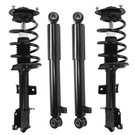 Detroit Axle - Struts Shock Absorbers for 2011 2012 2013 Kia Sorento, 2 Complete Front Struts with Coil Spring 2 Rear Shock Absorbers Replacement Suspension Kit