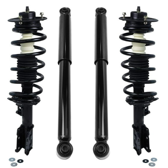 Detroit Axle - Struts Shocks for 2005 2006 Chevy Equinox 2006 Pontiac Torrent Complete 2 Front Struts w/Coil Spring 2 Rear Shock Absorbers Replacement Ready Struts Shocks Assembly