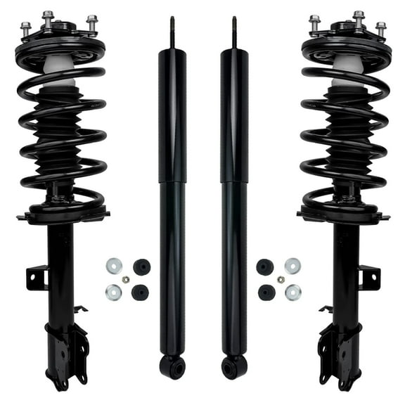 Detroit Axle - Struts Shocks for 2008-2012 Ford Escape Mercury Mariner Mazda Tribute 2009 2010 2011, 2 Front Ready Struts, 2 Rear Shock Absorbers Assembly Replacement