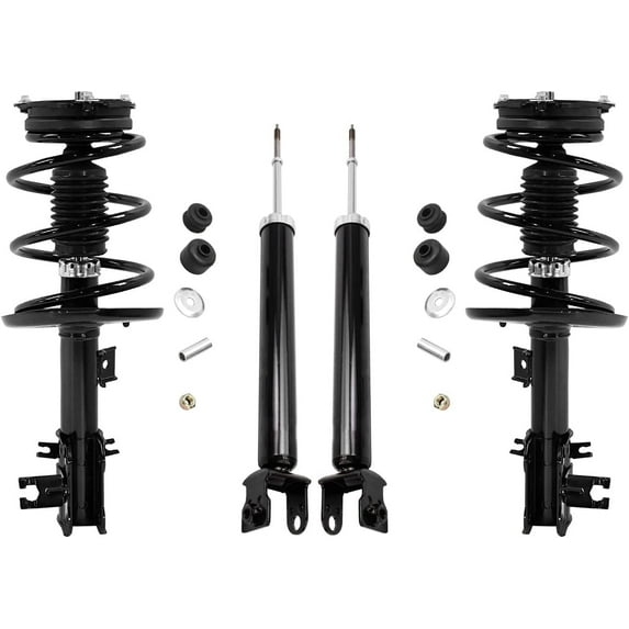Detroit Axle - Struts Shocks for 2013-2018 Nissan Altima Complete 2 Front Struts w/Coil Spring 2 Rear Shock Absorbers 2014 2015 2016 2017 Replacement Quick Install Ready Struts Assembly