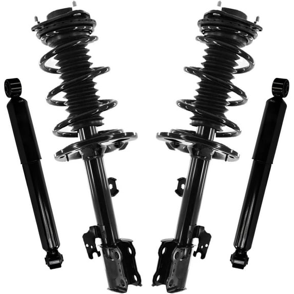 Detroit Axle - Struts Shocks for 2016-2020 Lexus RX350 2018-2019 RX350L, 2 Front Struts with Coil Springs 2 Rear Shock Absorbers 2018 2019 Replacement Suspension Kit