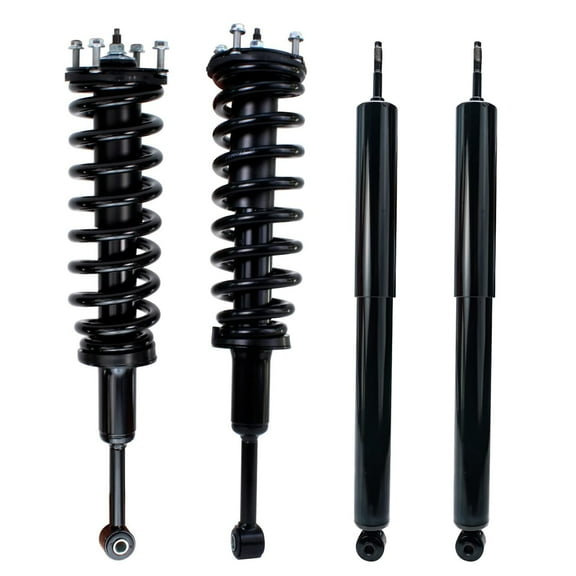 Detroit Axle - Struts Shocks for 4WD 2007-2020 Toyota Tundra Complete 2 Front Struts w/Coil Spring 2 Rear Shock Absorbers 2008 2009 2010 2011 2012 2013 2014 2015 2016 2017 2018 2019 Replacement