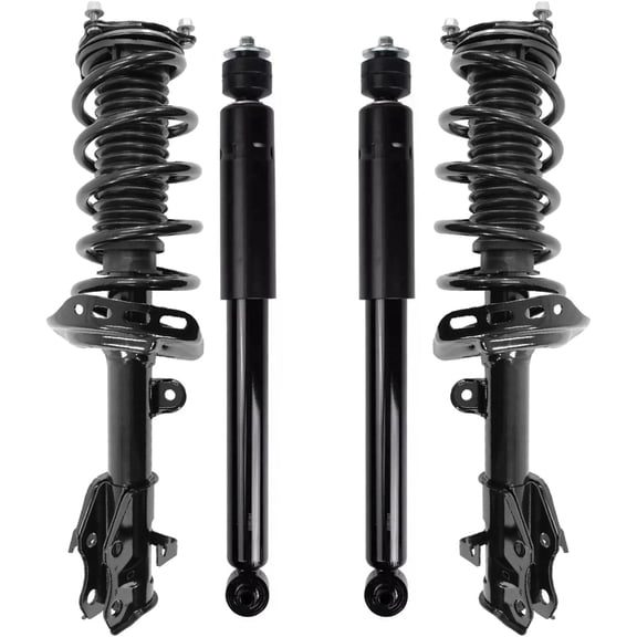 Detroit Axle - Struts Shocks for Acura 2013 2014 2015 2016 2017 2018 RDX, 2 Rear Shock Absorbers Assembly 2 Front Struts with Coil Spring Assembly Replacement Suspension Kit