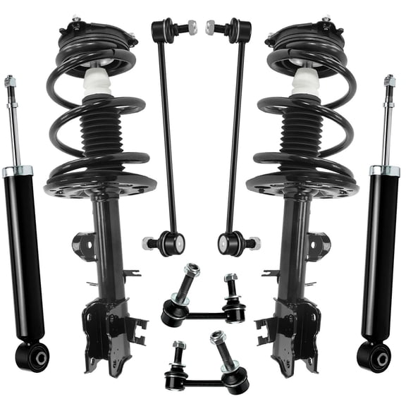 Detroit Axle - Struts Shocks Kit for 2013-2019 INFINITI QX60 JX35 Nissan Pathfinder, 2 Front Struts with Coil Springs 2 Rear Shock Absorbers 4 Front Rear Sway Bars 2014 2015 2016 2017 2018 Suspension