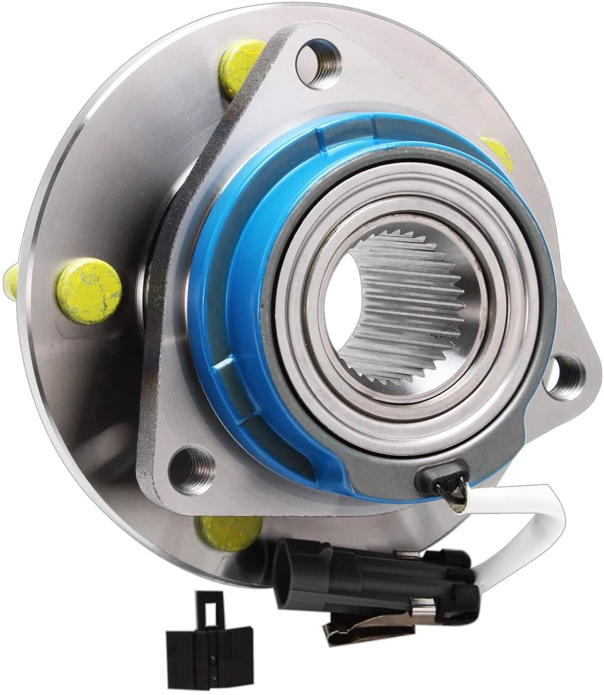 Detroit Axle - Front Wheel Bearing Hub for 00-13 Chevrolet Impala Monte Carlo, 97-08 Pontiac Grand Prix, 06-11 DTS, 05-09 Buick Lacrosse, 06-11 Lucerne, 00-05 LeSabre, Wheel Bearing Hub Replacement