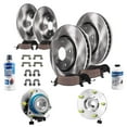thumbnail image 1 of Detroit Axle - Wheel Bearing Hubs Brake Kit for 00-05 Pontiac Bonneville Buick LeSabre Brake Rotors Ceramic Brakes Pads Front Wheel Bearing Hubs Replacement [10.94" Front & 11.06" Rear Rotors], 1 of 10