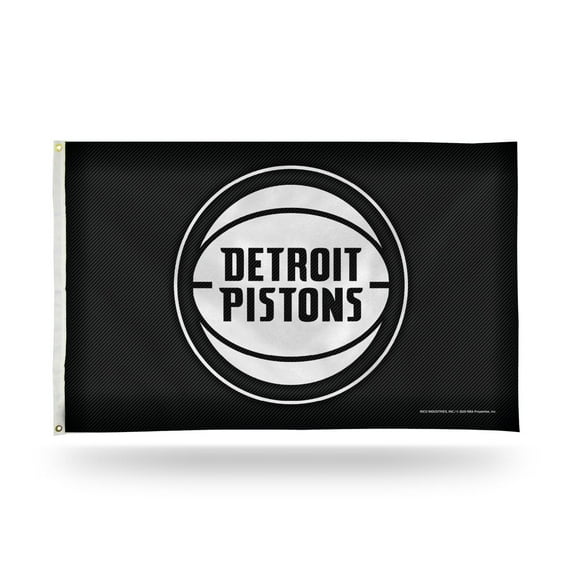 Detroit Basketball Pistons Carbon Fiber Design 3x5 Indoor Outdoor Banner Flag