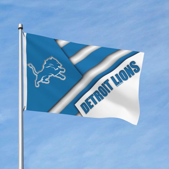 Detroit Brand New Outdoor Double Sided Flag 3x5ft, Football Team Custom Garden Flag Fan Game Flag Home Decor Flag Fan Gift