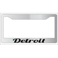 thumbnail image 1 of Detroit Chrome Plastic License Plate Frame, 1 of 1