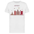 thumbnail image 1 of Detroit City Skyline T-Shirt Men -Image by Shutterstock, Male x-Large, 1 of 2